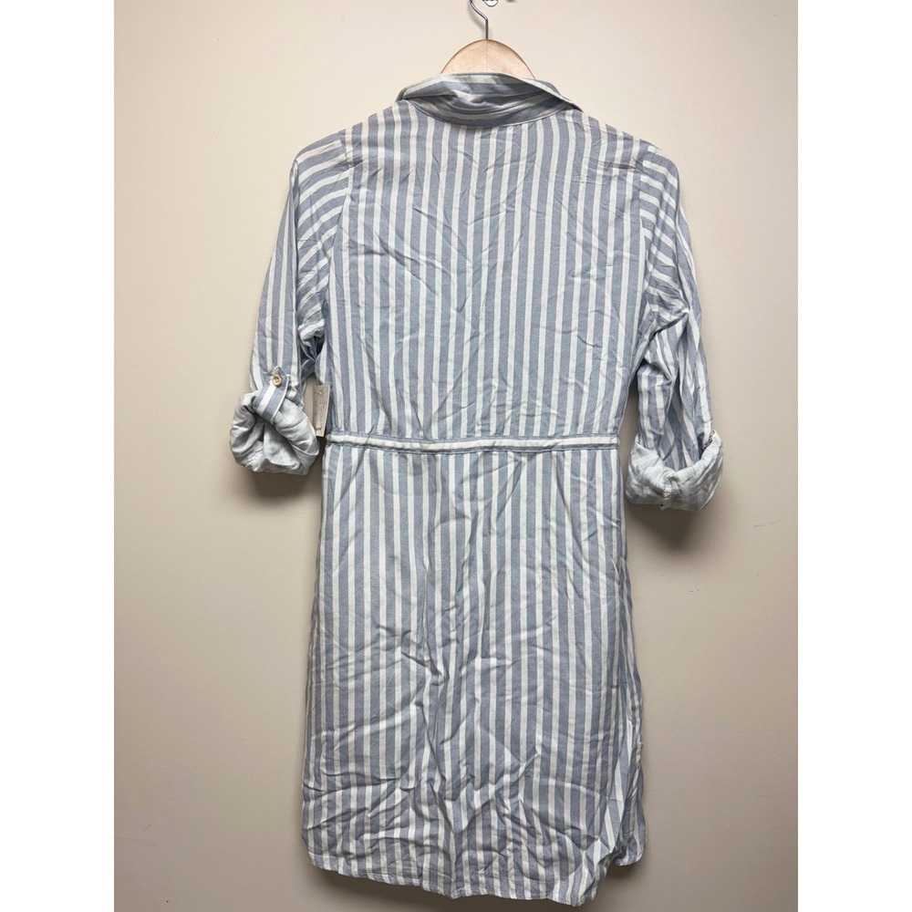 Passport Women's Striped Cotton Mini Dress Sz L NWT - Picture 3 of 4